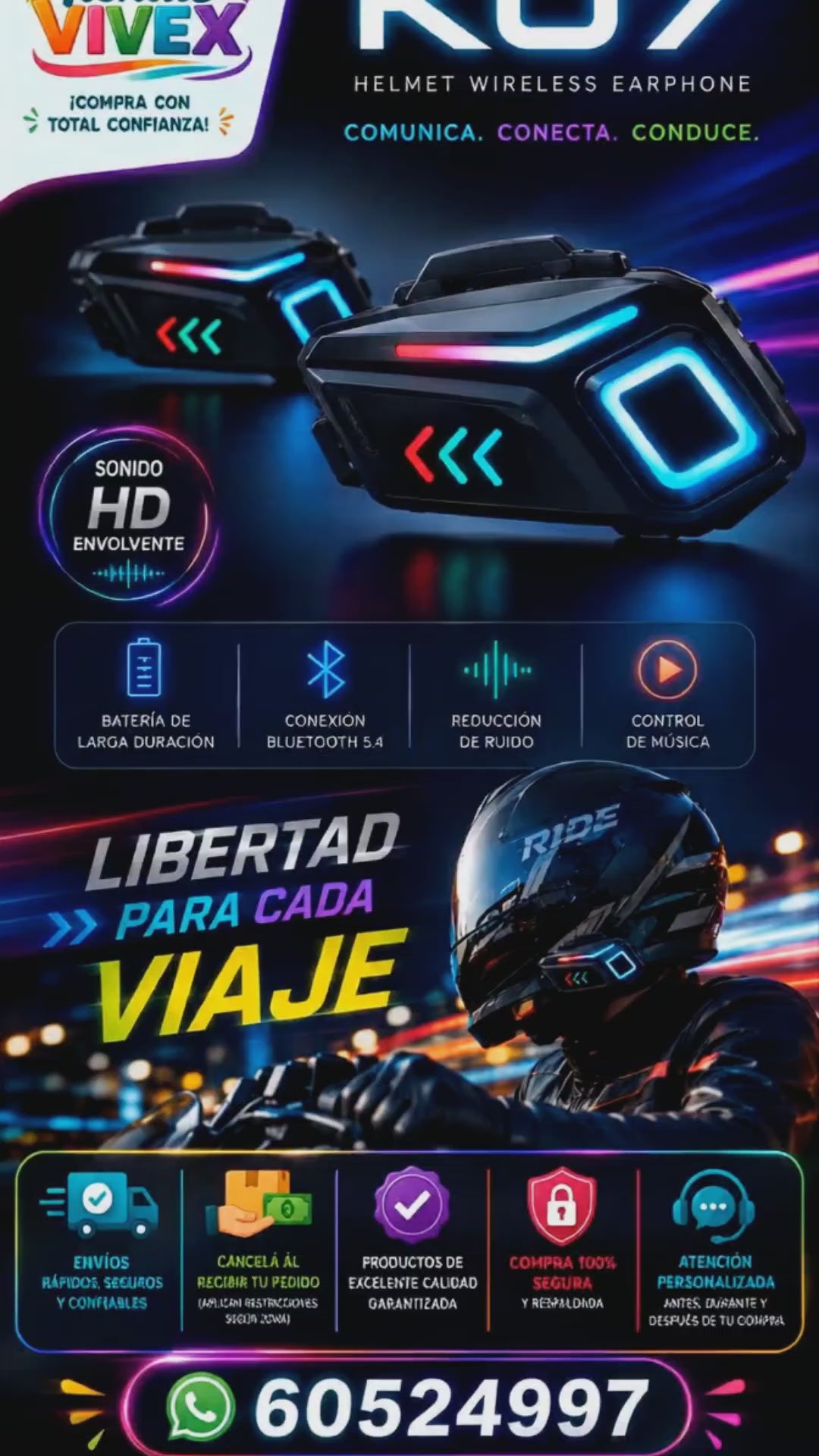 💥💥Audífonos para cascos ✅✅